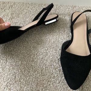 Heeled Slingback Flats